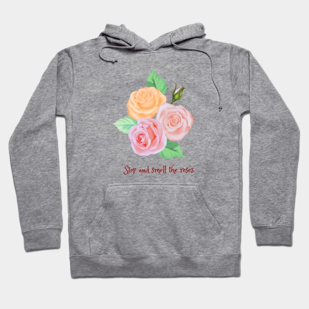 Stop and smell the roses Hoodie by Salasala